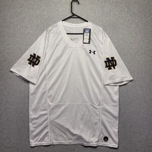 Under Armour Notre Dame Fighting Irish Practice Jersey Blank Mens Size 2XL White